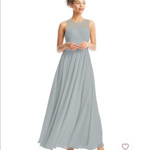 Azazie Nina in Dolphin Grey